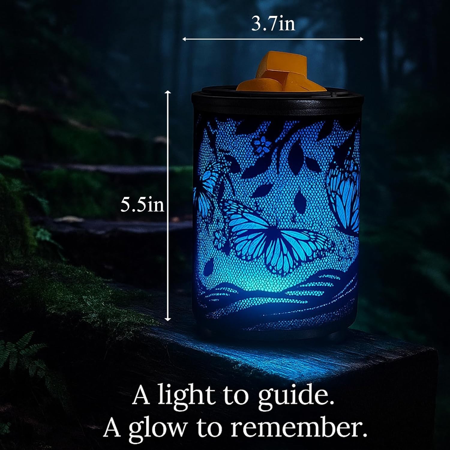 Butterfly Wax Warmer with LED Colors – PTC Heating, Detachable Tray, Modern D... gallery
