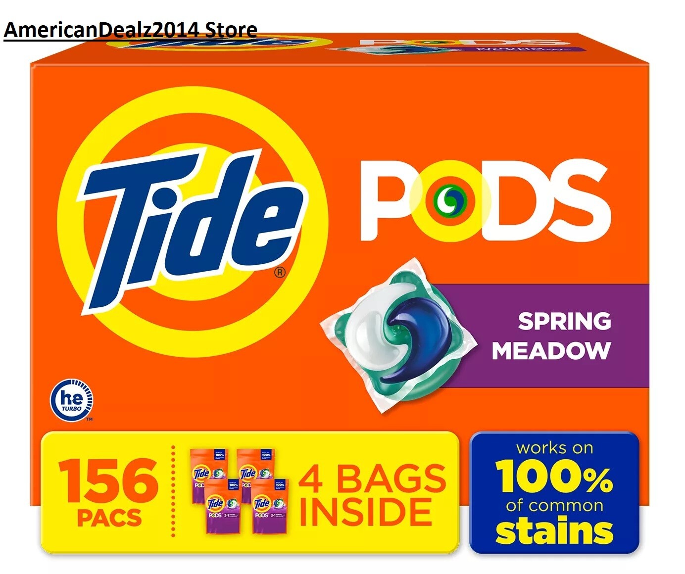 Tide PODS Laundry Detergent Pacs, Spring Meadow, 156 ct -- FREE SHIP!! gallery