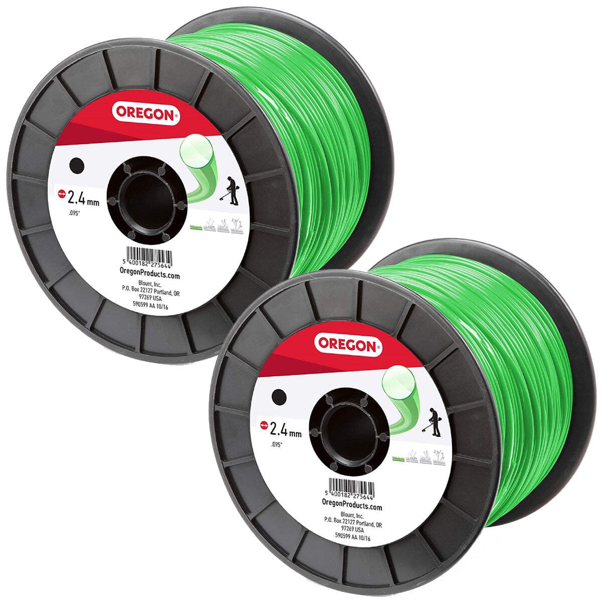 (2) Oregon 69-365 Round String Trimmer Line 3lb Spool .095 inch 866 ft. gallery