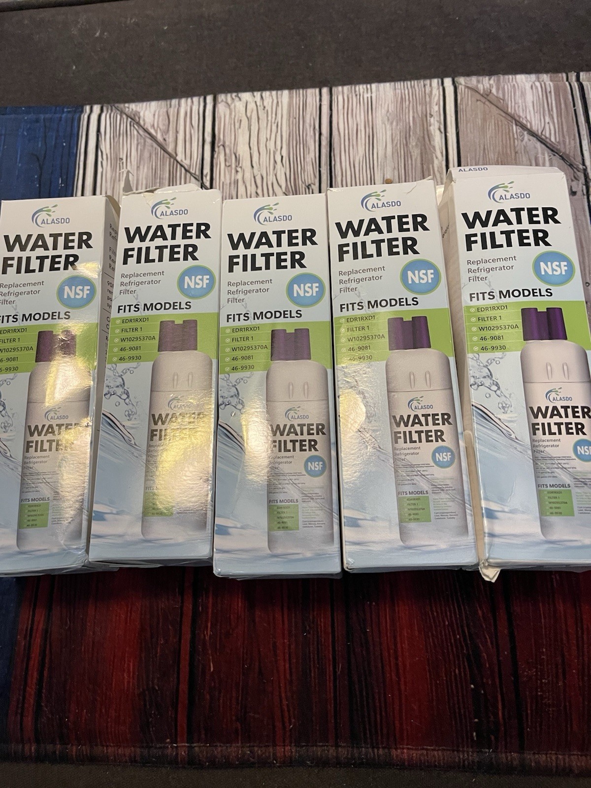 5 Pk Alasdo Filter 1 Refrigerator Water 46-9081 46-9930 NEW FREE SHIP gallery