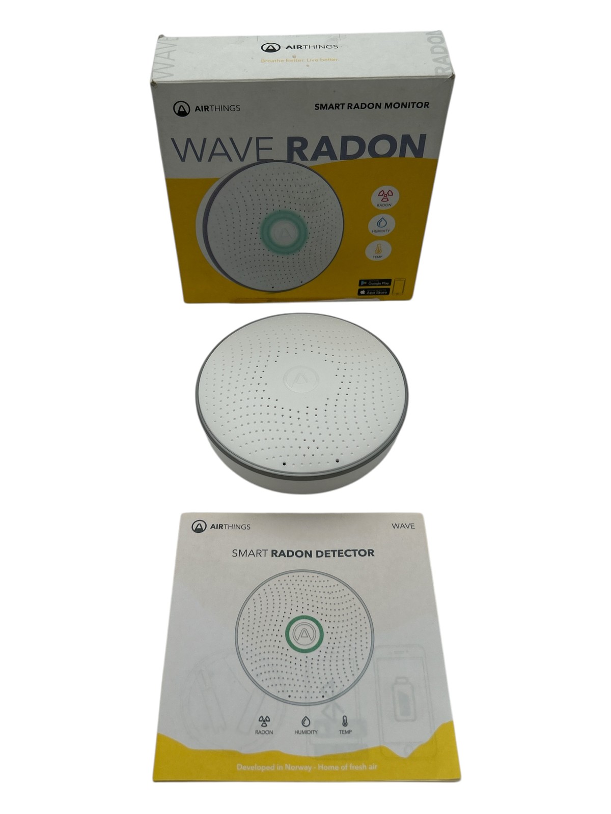 Airthings 2950 Wave Radon Smart Radon Detector with Humidity & Temp (Open Box) gallery