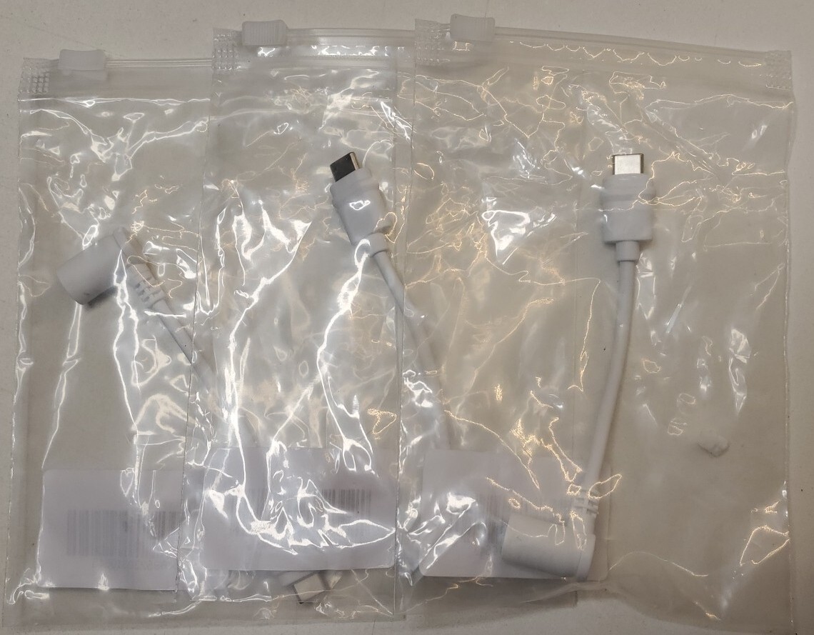Lot 3x Barrel Plug to USB-C Adapter for Barrel Plug Solar Panel USB-C Camera gallery