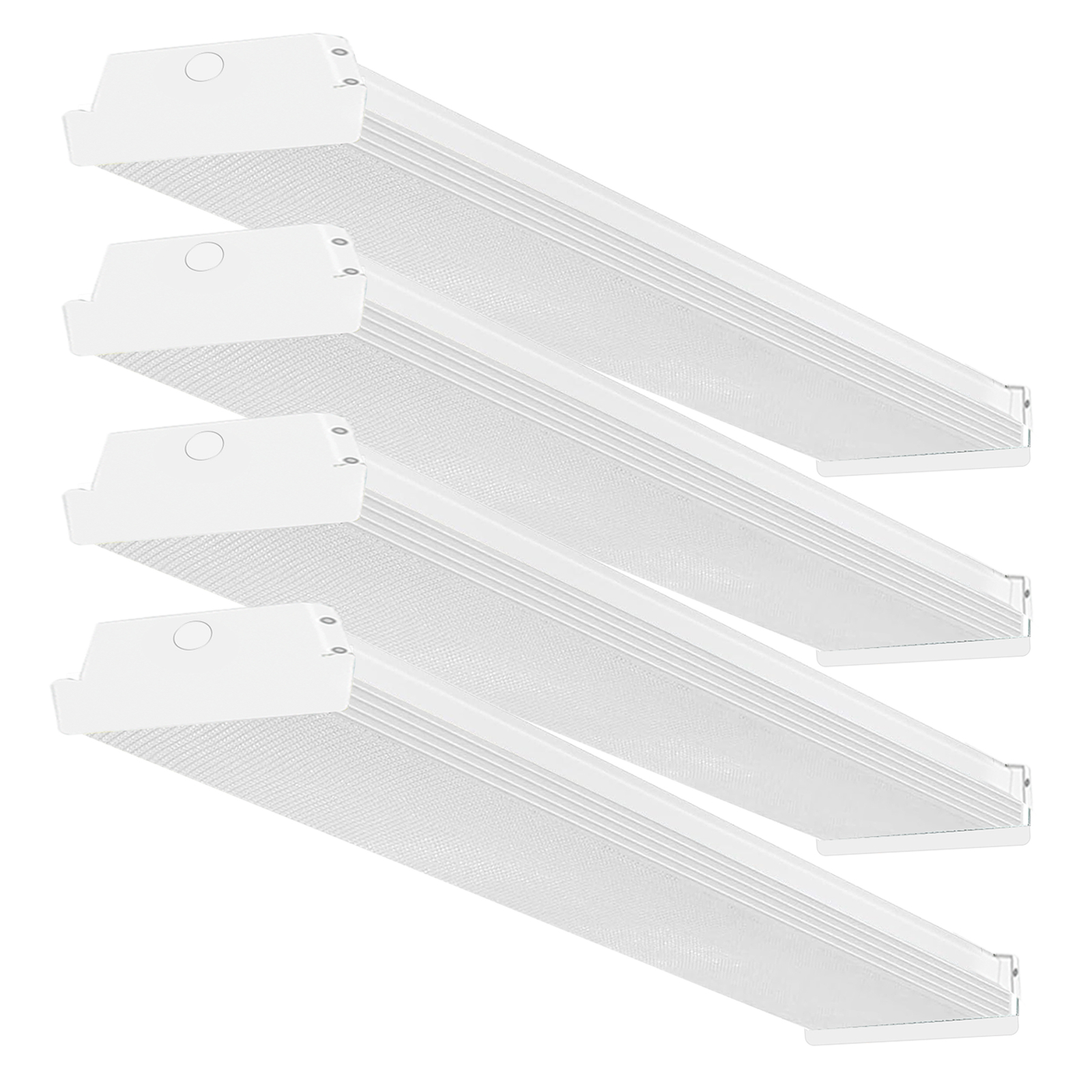 4 PACK, 4FT LED Wraparound Shop Lights for Garage, 6000lm, 4 Foot 40W 3CCT gallery