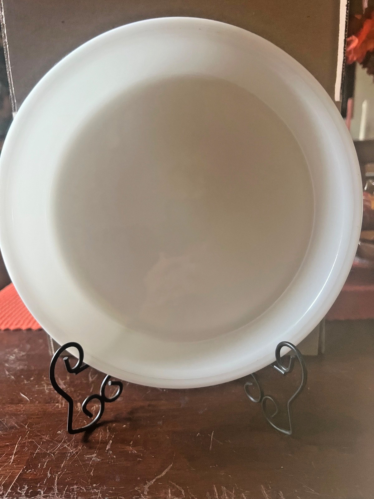 Vintage GlasBake Pie Dish 10 Inch "White Milk Glass " Textured Bottom gallery