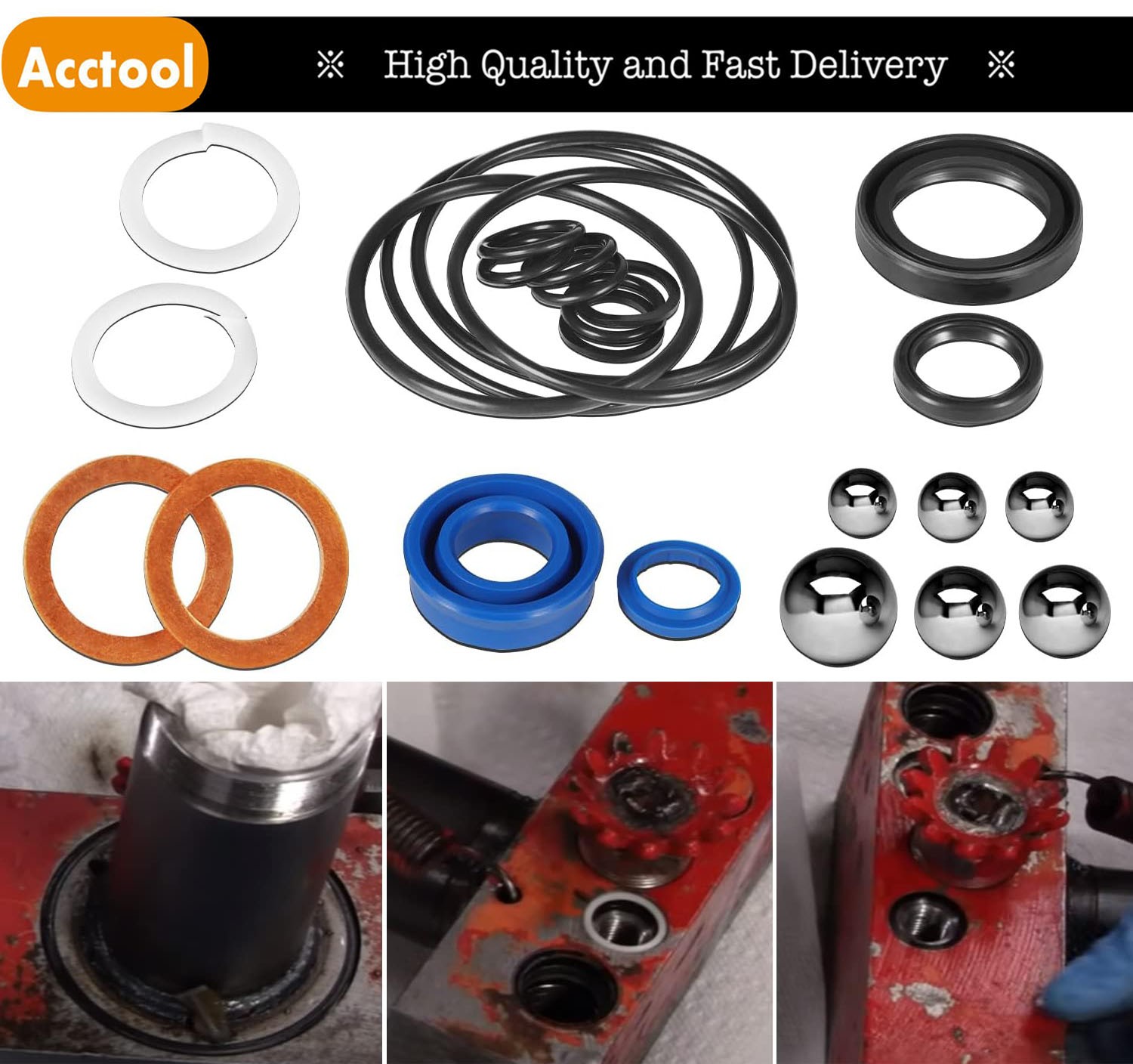 AM200F Floor Jack Seals Repair Kit For Matco Floor Jack 2 Ton 328 Series Models gallery