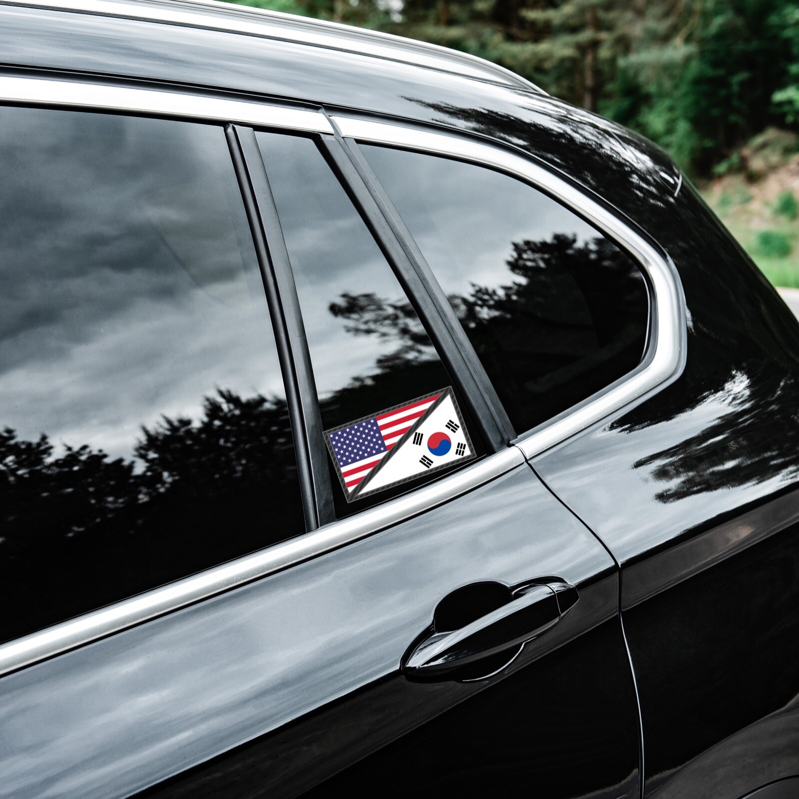 Korean American Sticker KDM Decal Car South Korea Flag USA US America Country gallery