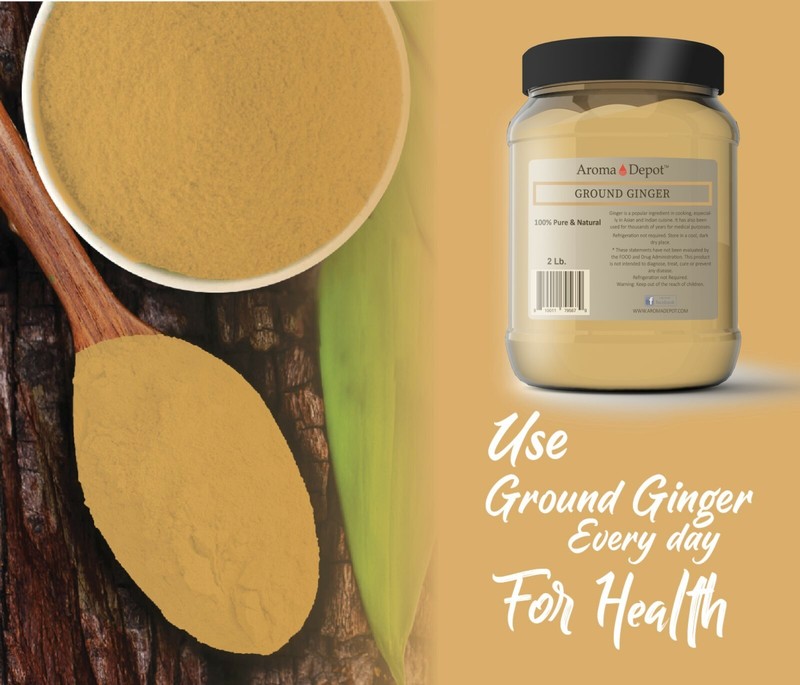 1lb Ground Ginger Root Powder Natural Premium Raw Zingiber Officinale Jengibre gallery