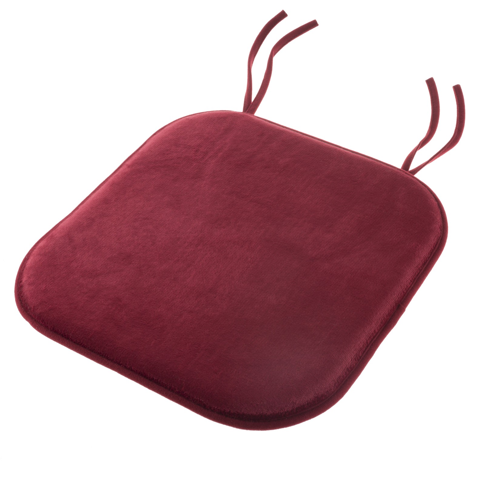 Chair Cushion with Ties Memory Foam Plush Desk Chair Seat Pad 16" x 16" gallery