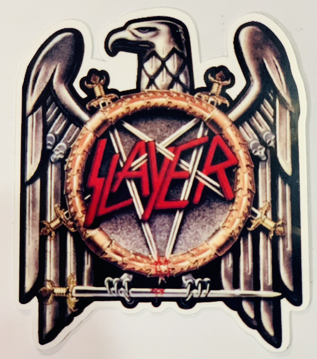 Slayer 4" Tall Multi-Color Vinyl Decal Sticker gallery