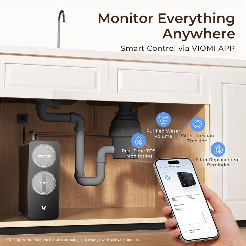 V6 PRO 9-stage Reverse Osmosis System, 600 GPD RO Tankless Water Filter System gallery