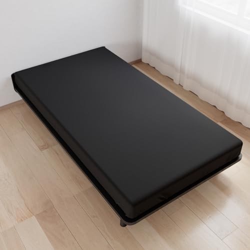 Cot Sheets 31" x 75", Cot Size Sheet Fitted with Cot Sheet 31" x 75" Black gallery