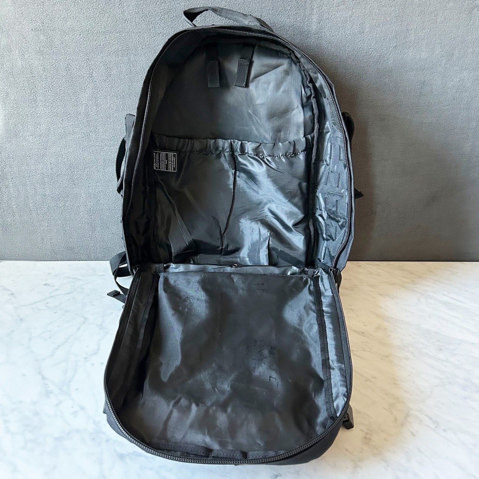 Highland Tactical Black Rumble Backpack Molle Webbing Water Resistant Pack 3