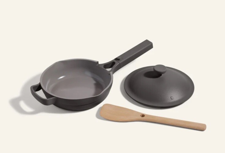 Our Place 8.5" Ceramic Nonstick Mini Always Pan Char-Gris Anthracite 1.2 QT READ gallery