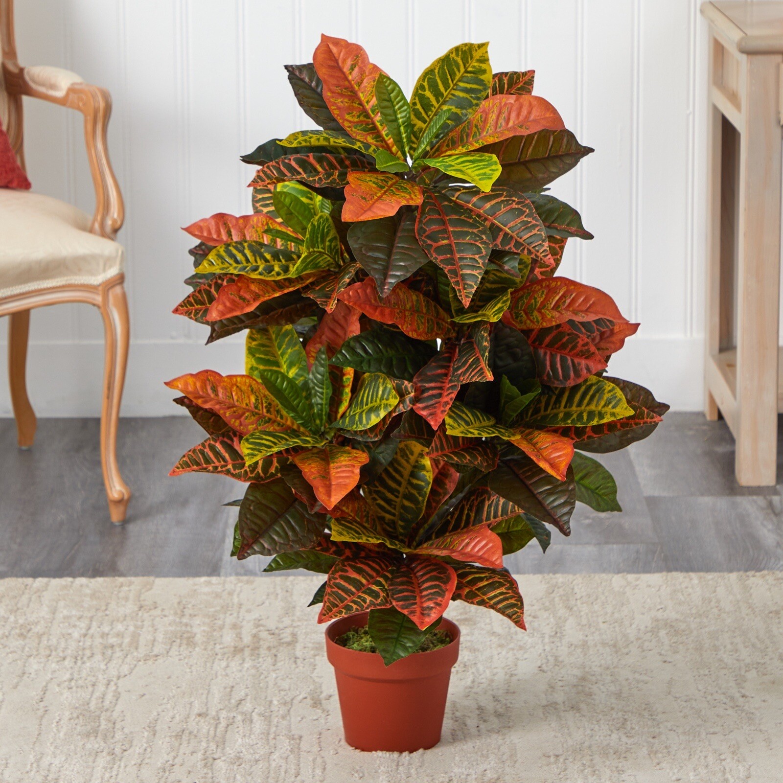39” Croton Artificial Plant (Real Touch) Home Office Decor. Retail $104 gallery