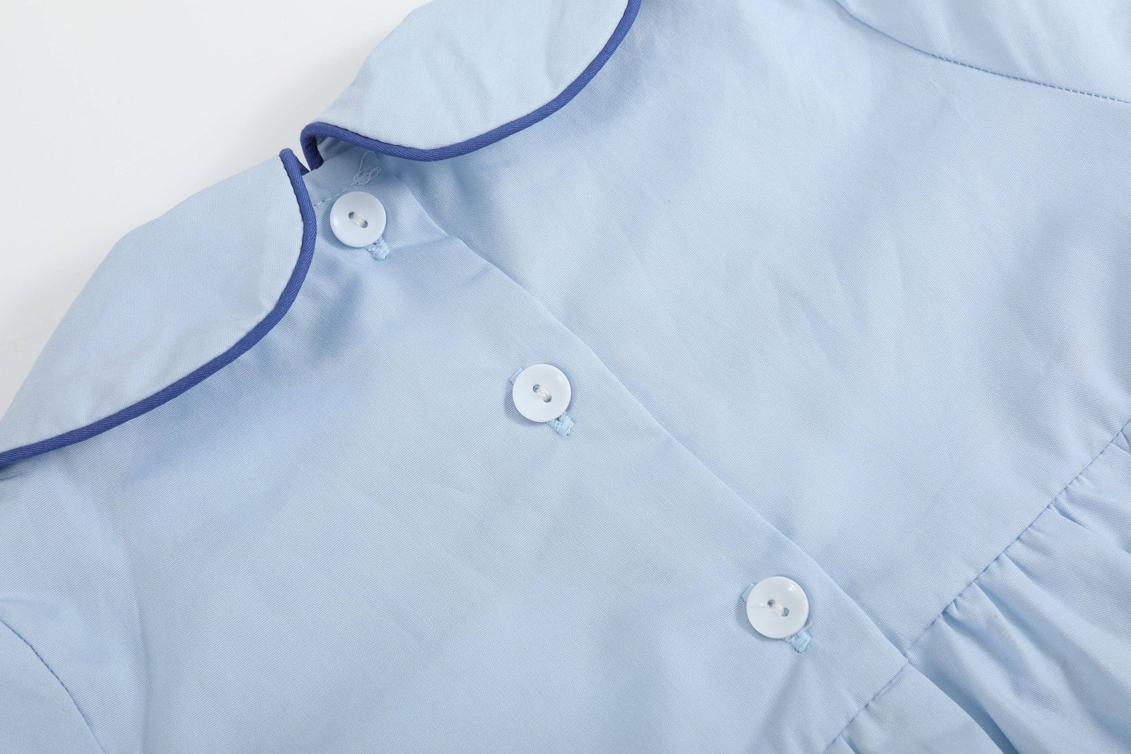Blue Whale Smocked Collared Bubble Romper gallery