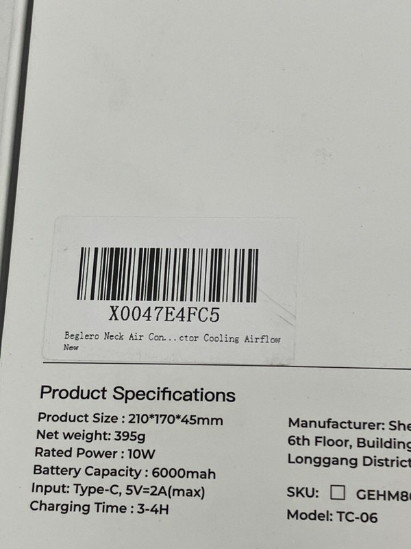 Beglero Neck Air Conditioner gallery