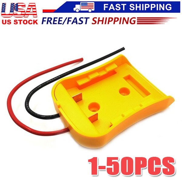 Power Connector DIY Battery Adapter Holder Dock For DeWalt 18V/20V Max Battery gallery