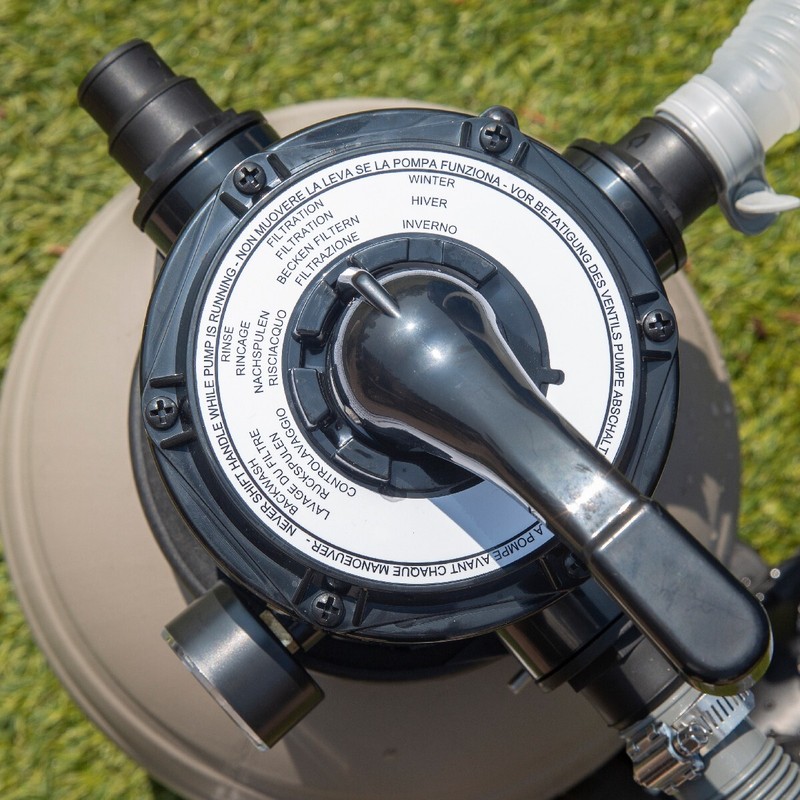 13" Sand Filter with Pool Pump Kit Above Ground Digital Programmer Timer 2640GPH gallery