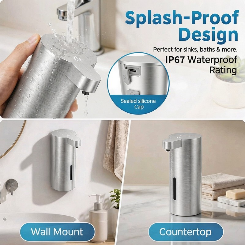 2 Pack simple human 12oz Automatic Sensor Pump - Touchless Soap Dispenser gallery