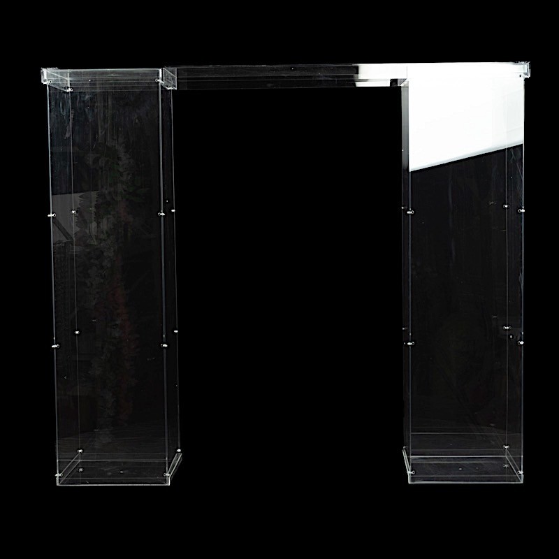46" x 12" CLEAR Plexiglass Connector Plate for Rectangular Pedestal STANDS Party gallery