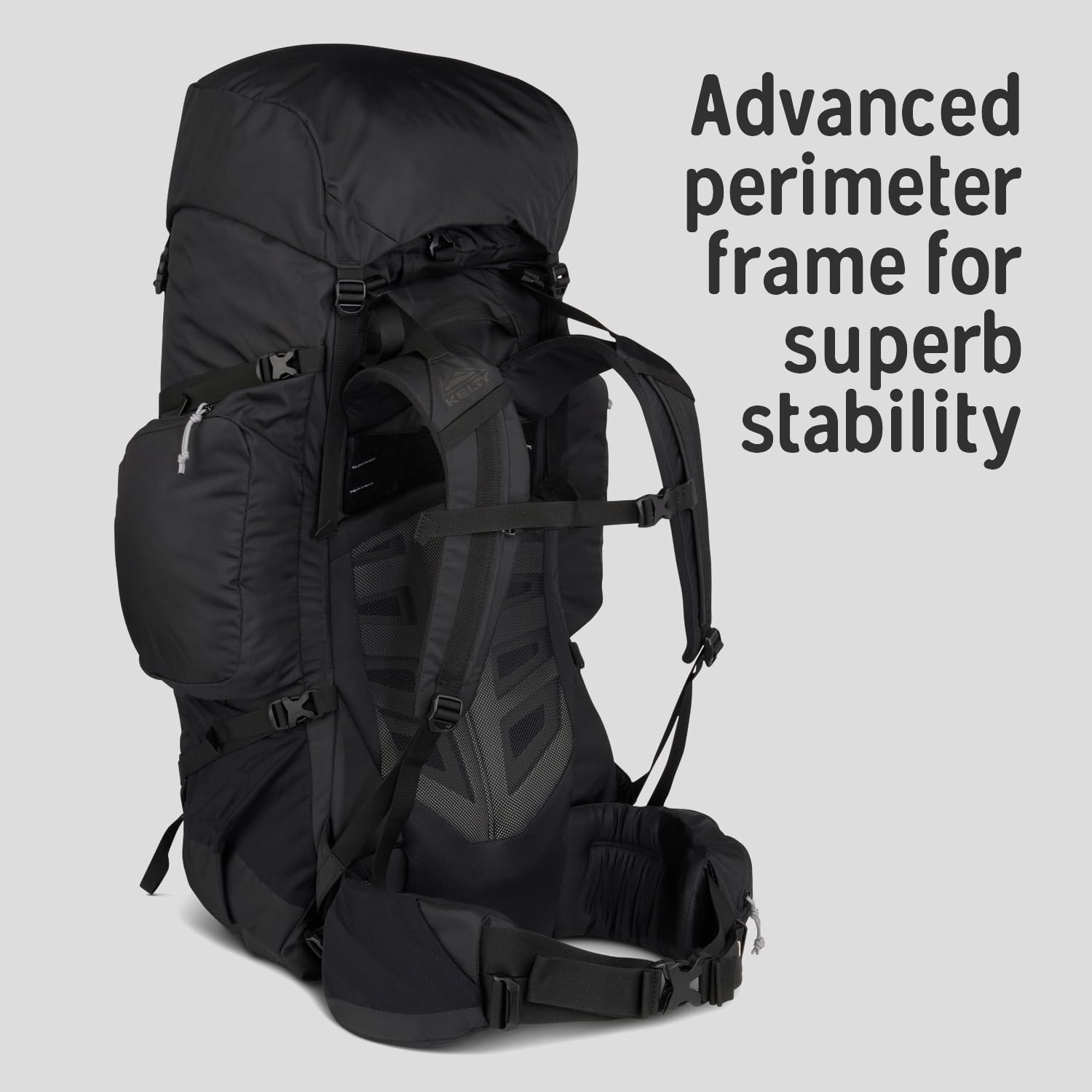 Kelty Coyote 60-105 Liter Internal Frame Backpack - Backpacking(65L / Black) 4