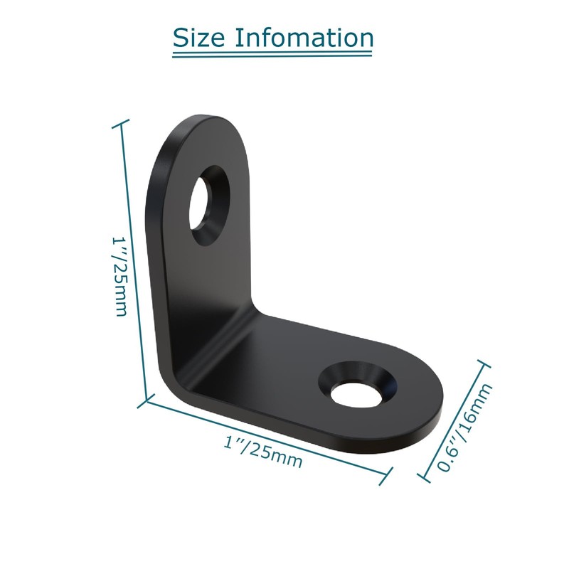 Corner Brace, L Bracket, Corner Brackets of Stainless Steel,Small Angle Suppo... gallery