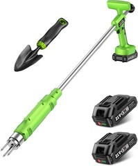 Electric Stand Up Weed Puller Tool 3Claw Steel Root Weeder Popper Noneed Bending