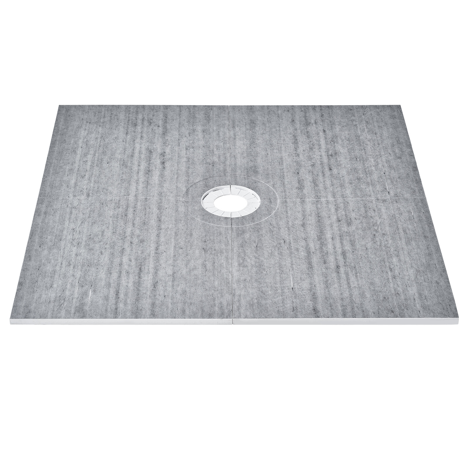 VEVOR Waterproofing Shower Curb Tray Kit 72"x72" w/ Central Drain Thickened gallery