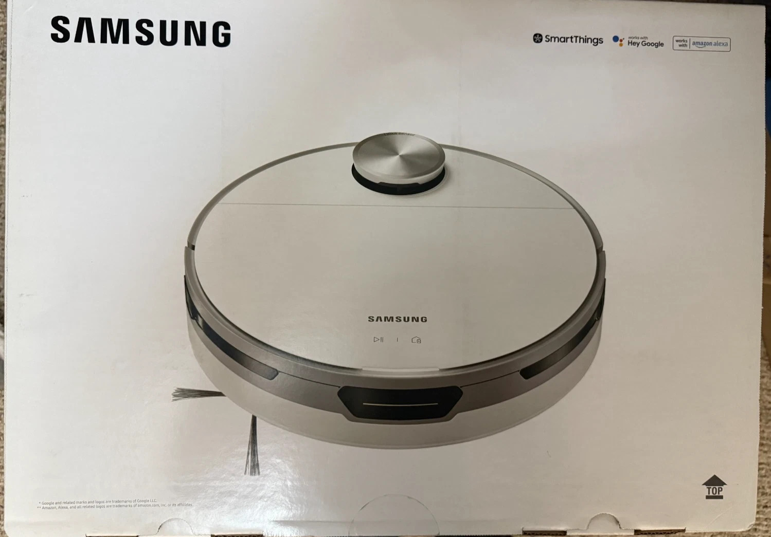 SAMSUNG Jet Bot + Robot Vacuum Cleaner with Clean Station | White | NEW IN BOX gallery