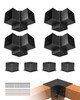 VEVOR 6x6" Pergola Bracket Kit Inner 5.5x5.5 3-Way Brackets 4 Pcs with 4 Bases gallery