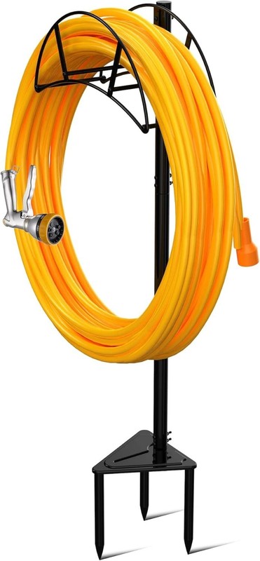 Triangular Iron Hose Organizer - Detachable & Easy Install for Outdoors gallery