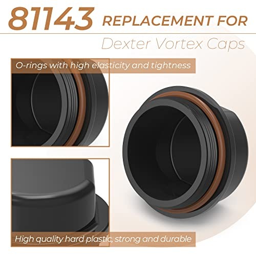 2 Pack 81143 for Dexter Vortex Replacement Caps, K71-G01-73, 21-261, 48355v gallery