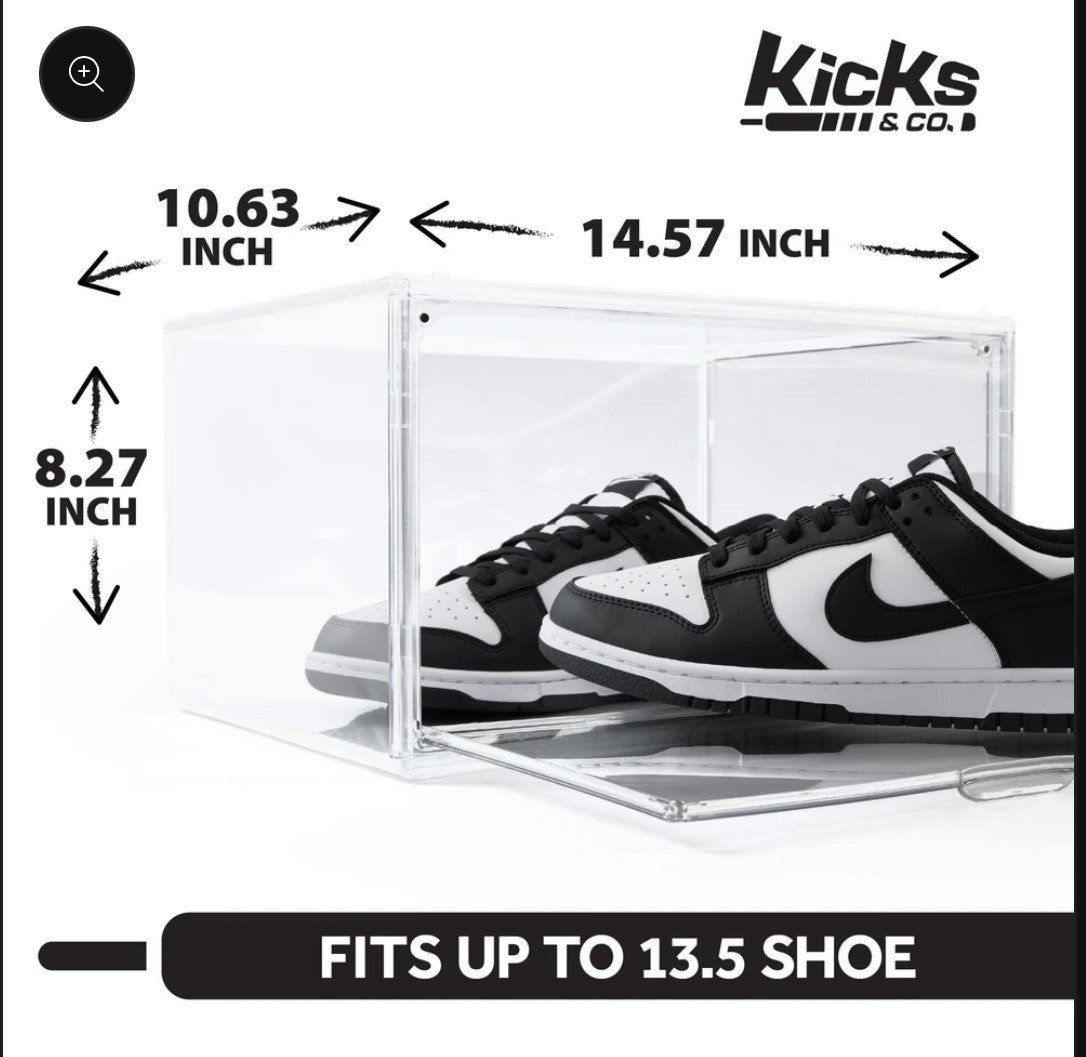 (1 Box / 2 Per package) Kicks & Co. Stackable Sneaker Display. New unopened gallery