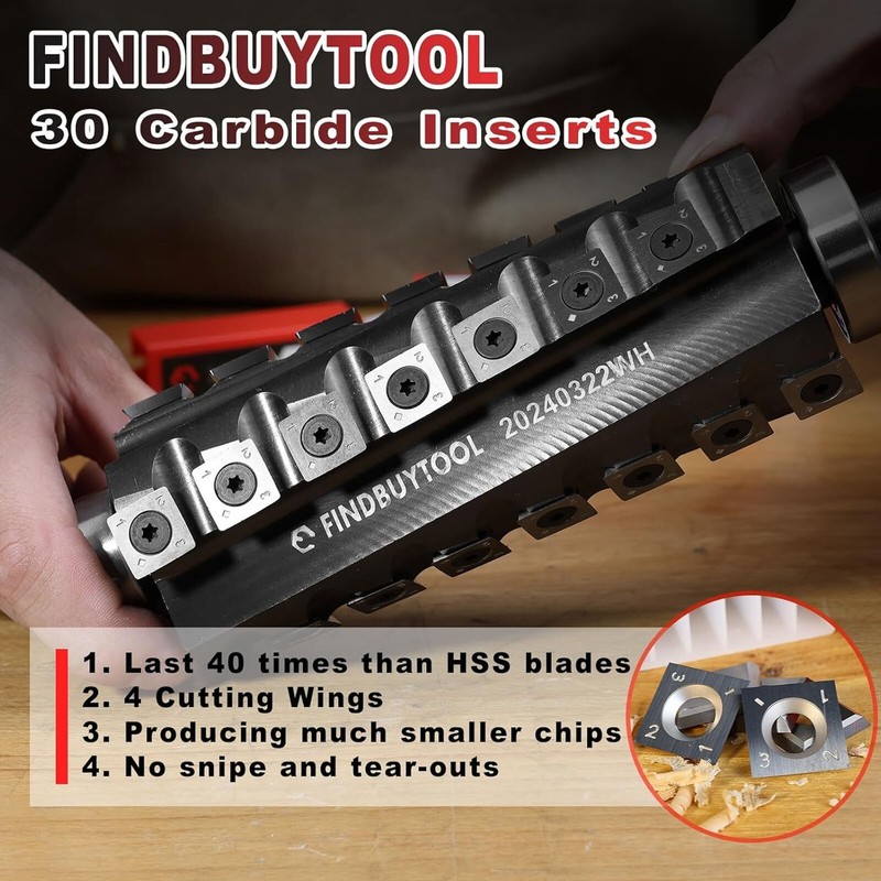 For Jet 6" Jointer Helical Cutterhead JJ-6 JJ-60S JJ-6CS JJ-6CSX JJ-6CSDX 4 Rows gallery