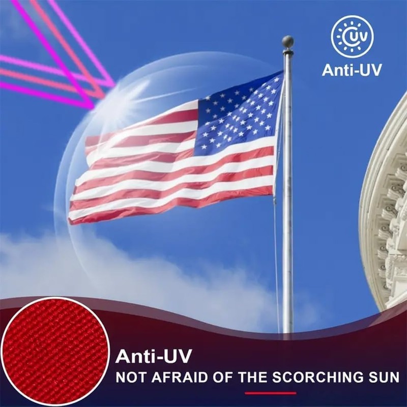 Durable American Flag - High Wind Resistance, Brass Grommets gallery