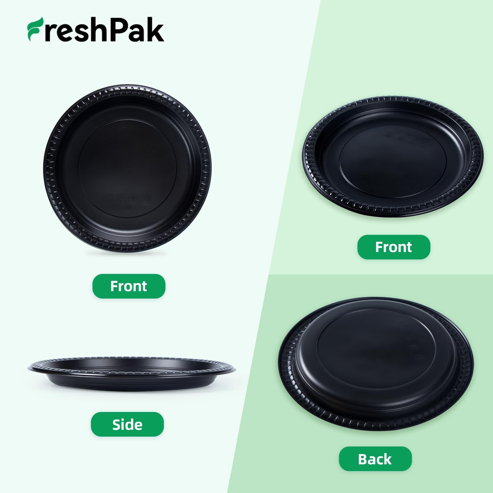 Plastic Plates BPA Free 9 Inch 150-Pack - Shrink Wrap Ready to Use Mineral Fi... gallery