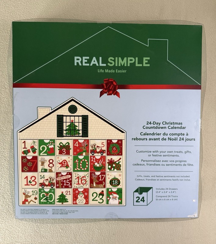 Real Simple 24-Day Christmas Countdown Advent Calendar Customizable gallery
