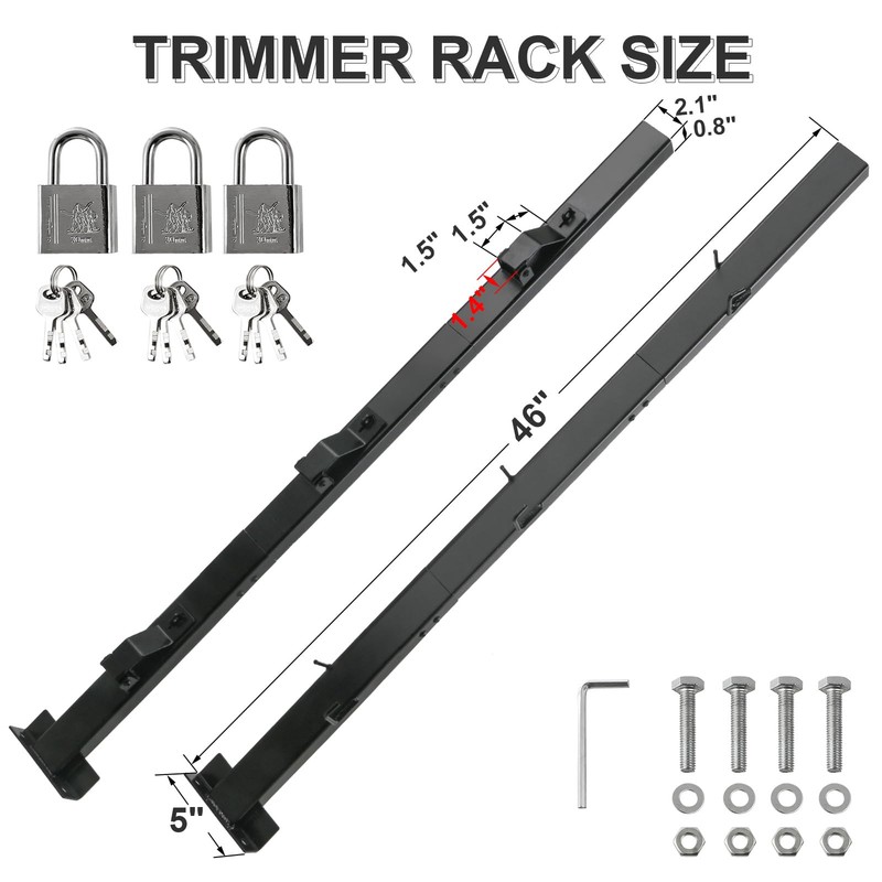 Weed Eater Racks for Open Trailer - Trimmer Rack Weedeater Rack for Trailer L... gallery