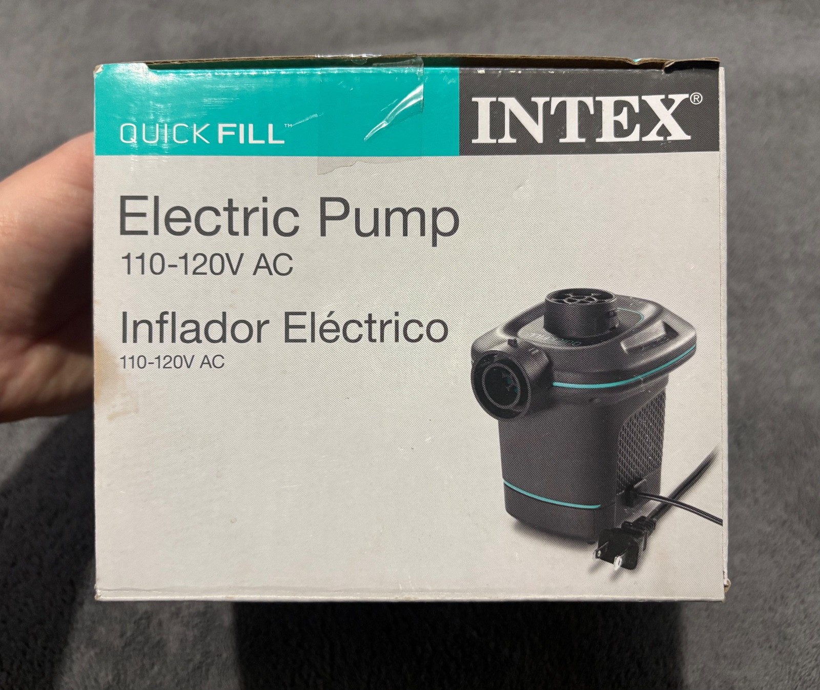 Intex Quick Fill Electric Air Pump 120V AC 3 Nozzles 66659WS Inflate/Deflate New gallery
