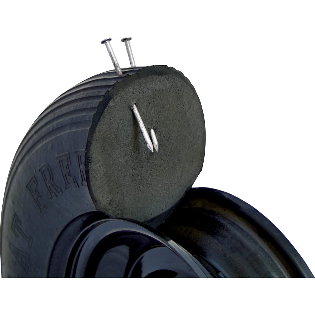 Ames True Temper Fftcc 8 In. Hub Never Flat Wheelbarrow Tire Ribbed Tread gallery