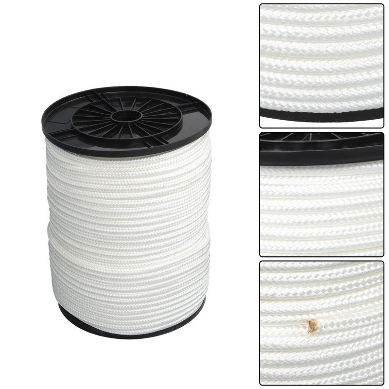 3/8" Nylon Rope 500FT Solid Braid High UV and Abrasion Resistance Industrial gallery
