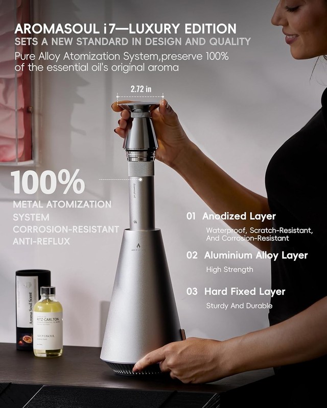 Waterless Scent Diffuser Starter Kit - 1500 Sq Ft Coverage,Mood Light gallery