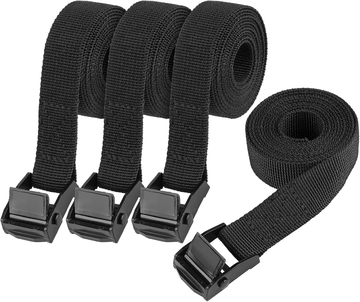 Adjustable Tie Down Straps - 4 Pack Ratchet Straps for Trucks and Cargo gallery