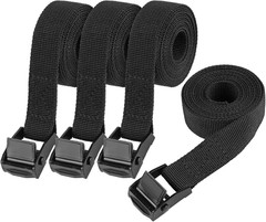 Adjustable Tie Down Straps – 4 Pack Ratchet Straps for Trucks and Cargo
