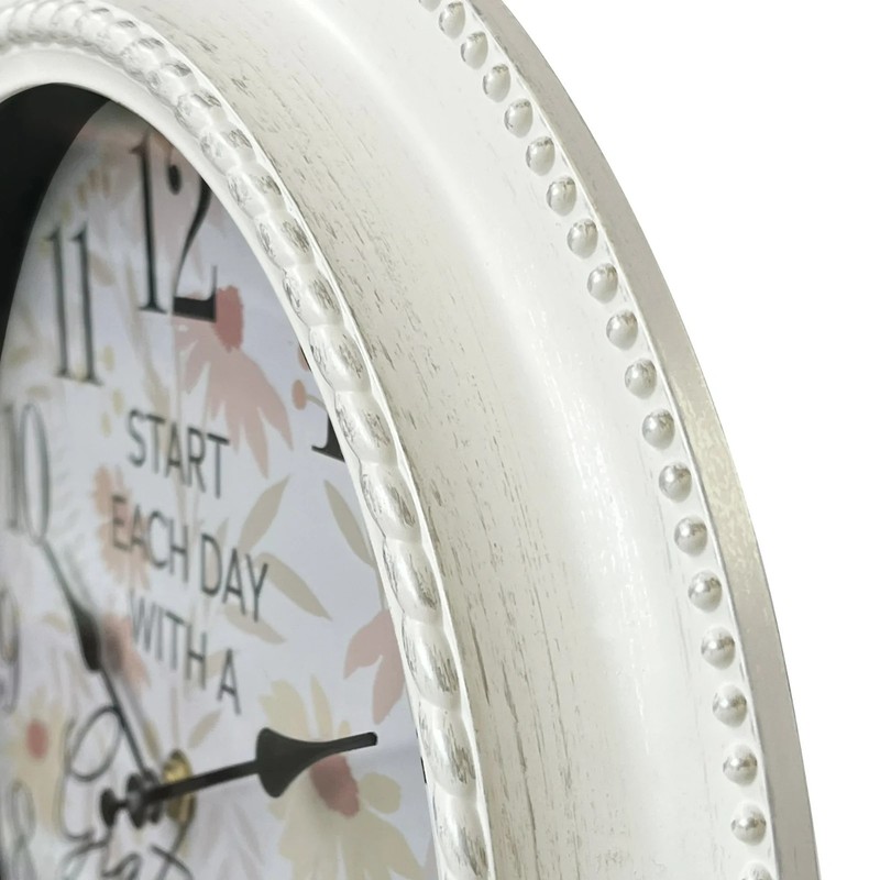 12" Analog Wall Clock Quartz Movement Battery-Powered Inspirational Wall Clock gallery