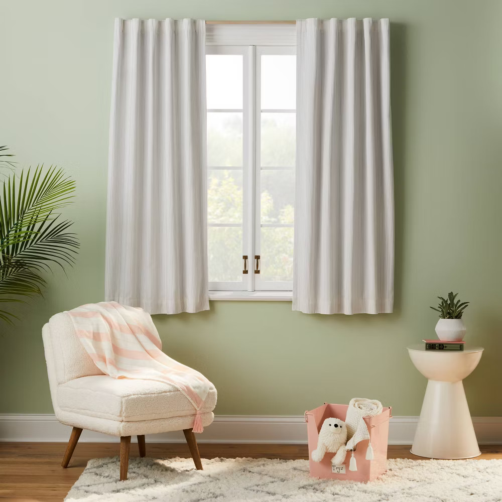 Blackout Irregular Mini Striped Kids' Panel - Pillowfort gallery