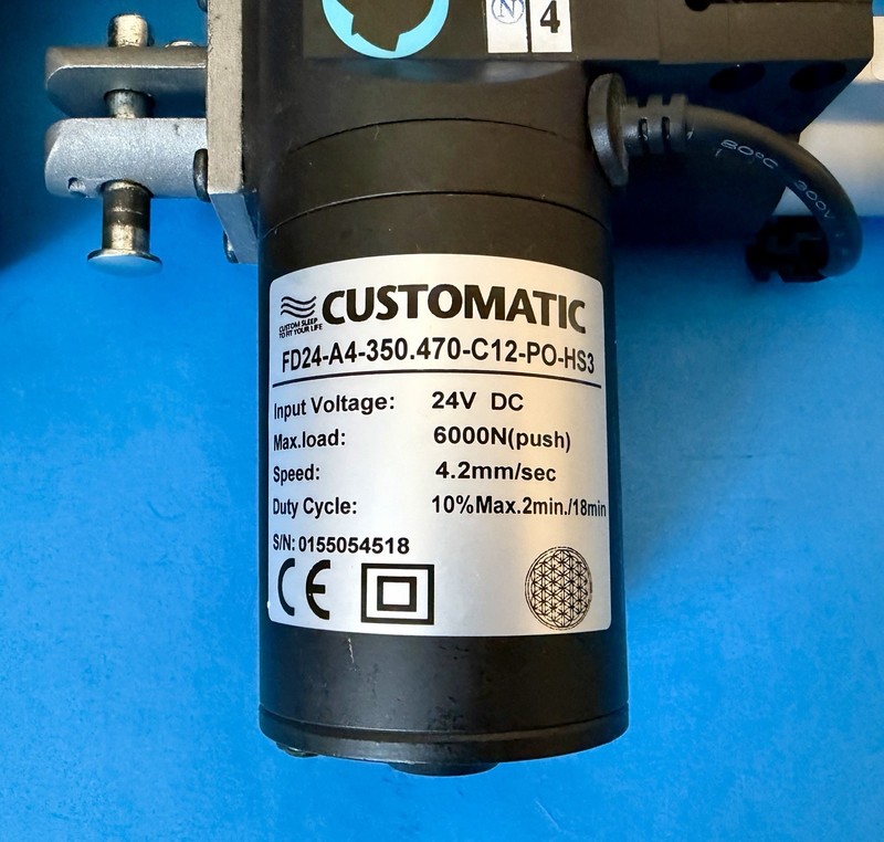 Customatic Adjustable Bed HEAD & FOOT MOTOR FD24-A4-350.470-C12-PO-HS3 Actuator gallery