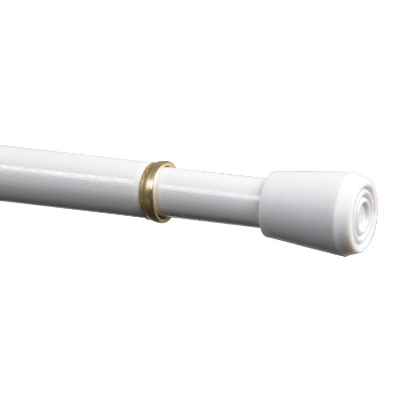 (2 pack) Mainstays 28-48 in. Adjustable Spring Tension Curtain Rod, 7/16 in gallery