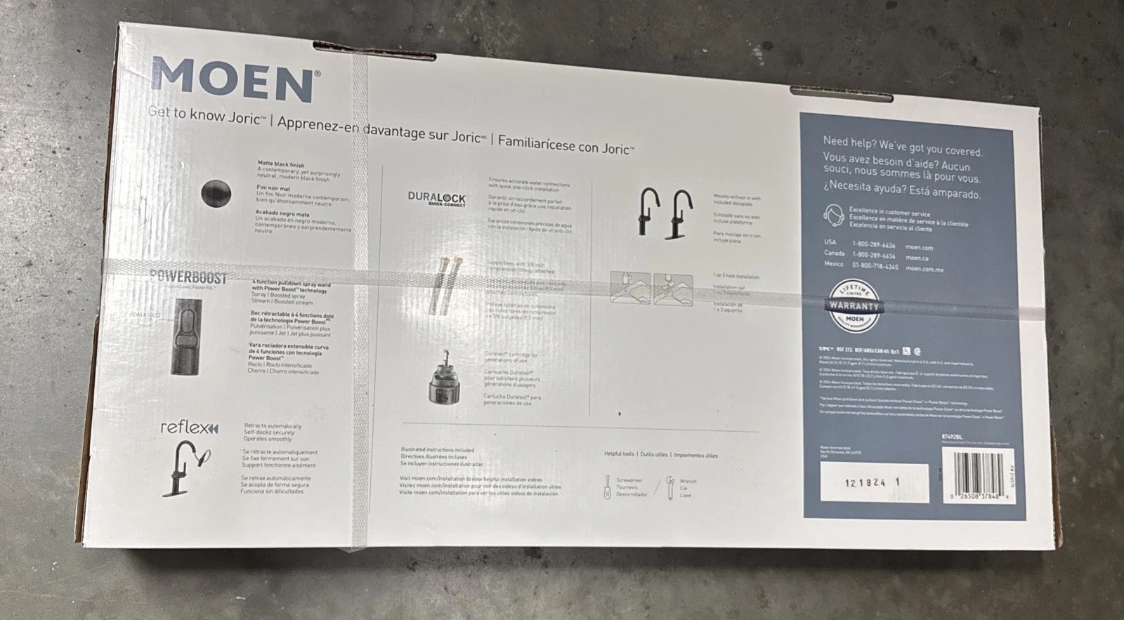 Moen Joric Deck-mount Pull-down Kitchen Faucet with Sprayer 87492BL gallery
