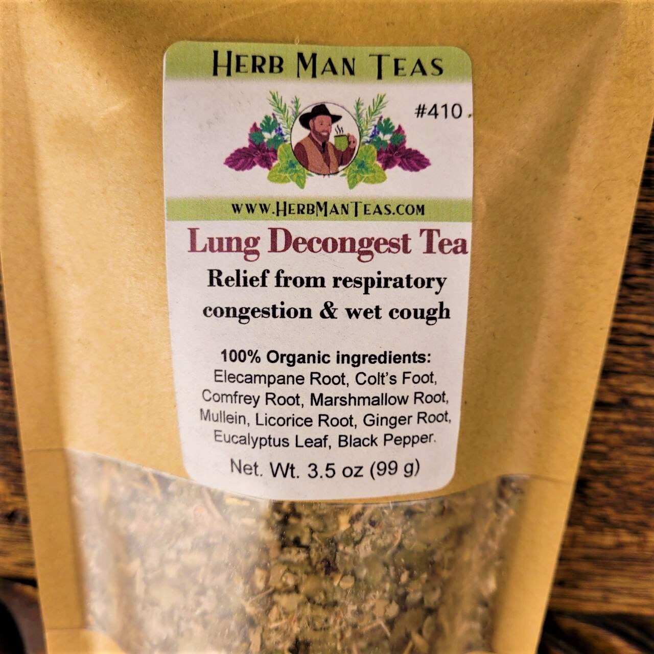 MUCUS CLEARING TEA -Breath better! Proven to clear lung congestion & mucus gallery